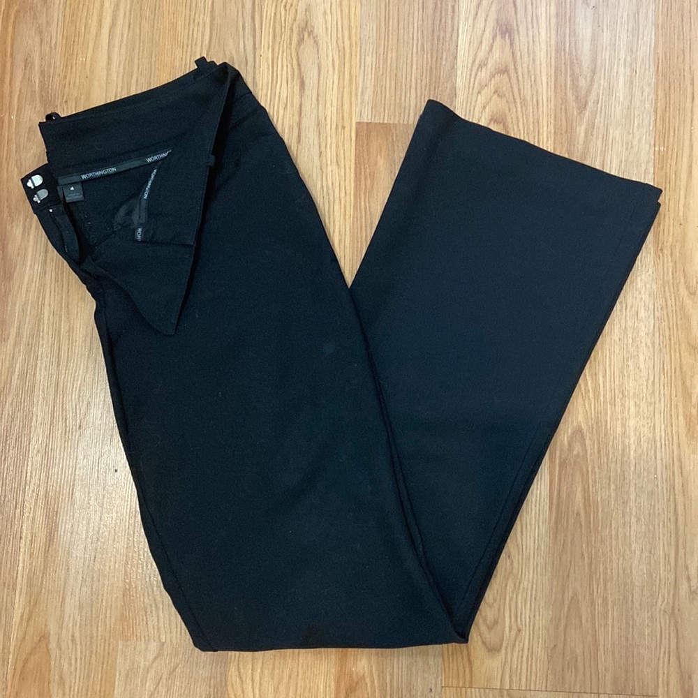 Black Worthington, modern fit, dress pants.